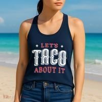 Lets Taco About It Women's Tank Top thumb 2