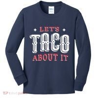 Lets Taco About It Kids Long Sleeve Shirt thumb 0