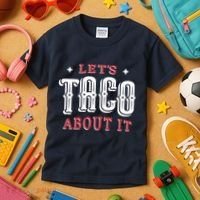 Lets Taco About It Kids T-Shirt thumb 3