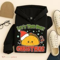 Let's Taco Bout Cute Funny Christmas Hoodie thumb 4