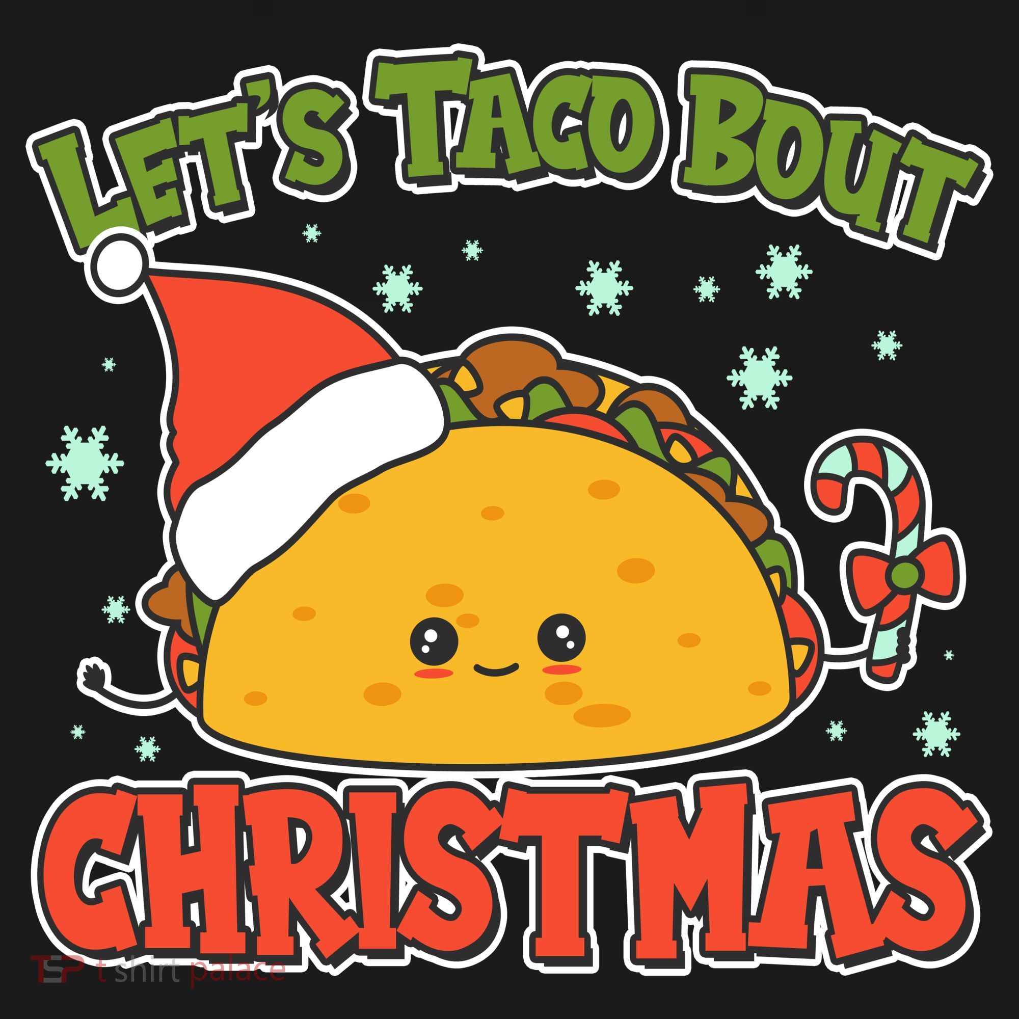 Let's Taco Bout Cute Funny Christmas Long Sleeve Shirt