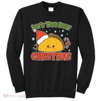 Let's Taco Bout Cute Funny Christmas Sweatshirt thumb 0
