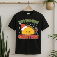 Let's Taco Bout Cute Funny Christmas T-Shirt thumb 2