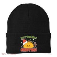 Let's Taco Bout Cute Funny Christmas Beanie thumb 0