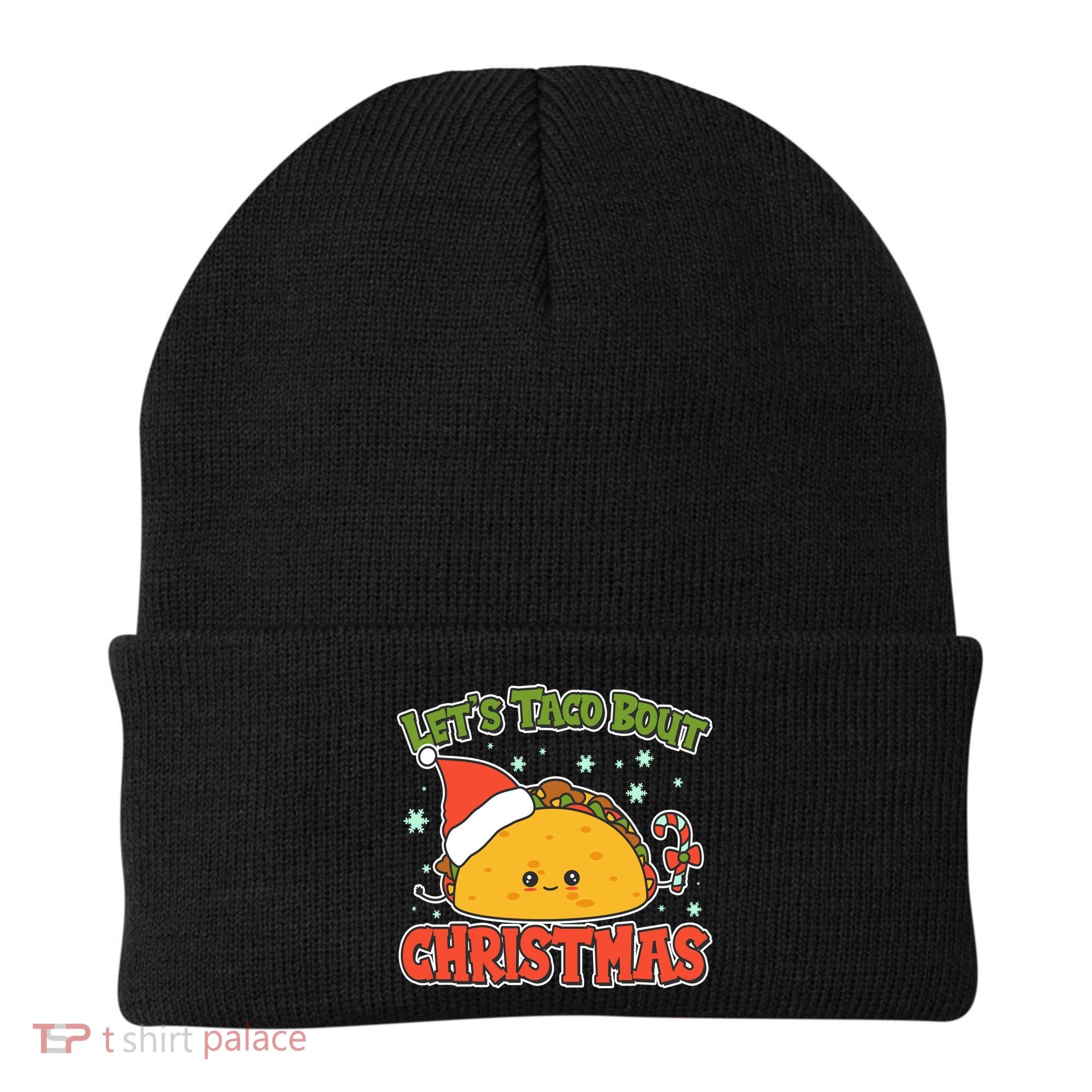 Let's Taco Bout Cute Funny Christmas Beanie