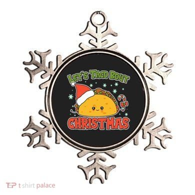 Let's Taco Bout Cute Funny Christmas Ornament