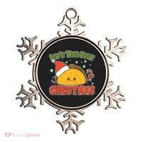Let's Taco Bout Cute Funny Christmas Ornament thumb 0