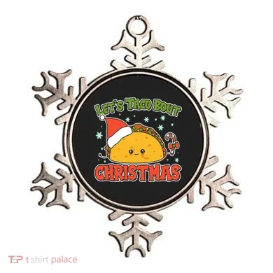 Let's Taco Bout Cute Funny Christmas Ornament