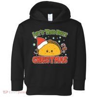 Let's Taco Bout Cute Funny Christmas Toddler Hoodie thumb 0