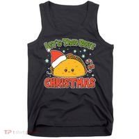Let's Taco Bout Cute Funny Christmas Tank Top thumb 0