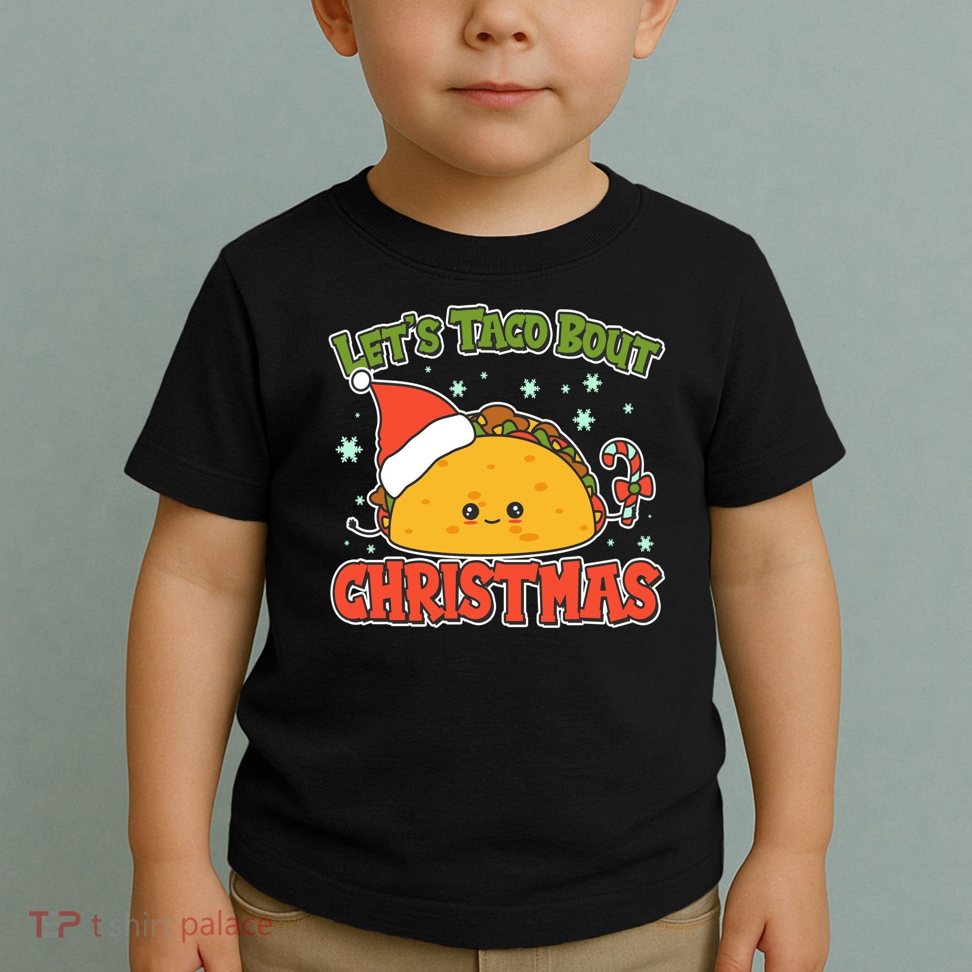 Let's Taco Bout Cute Funny Christmas Toddler T-Shirt