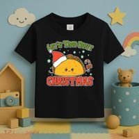 Let's Taco Bout Cute Funny Christmas Toddler T-Shirt thumb 3
