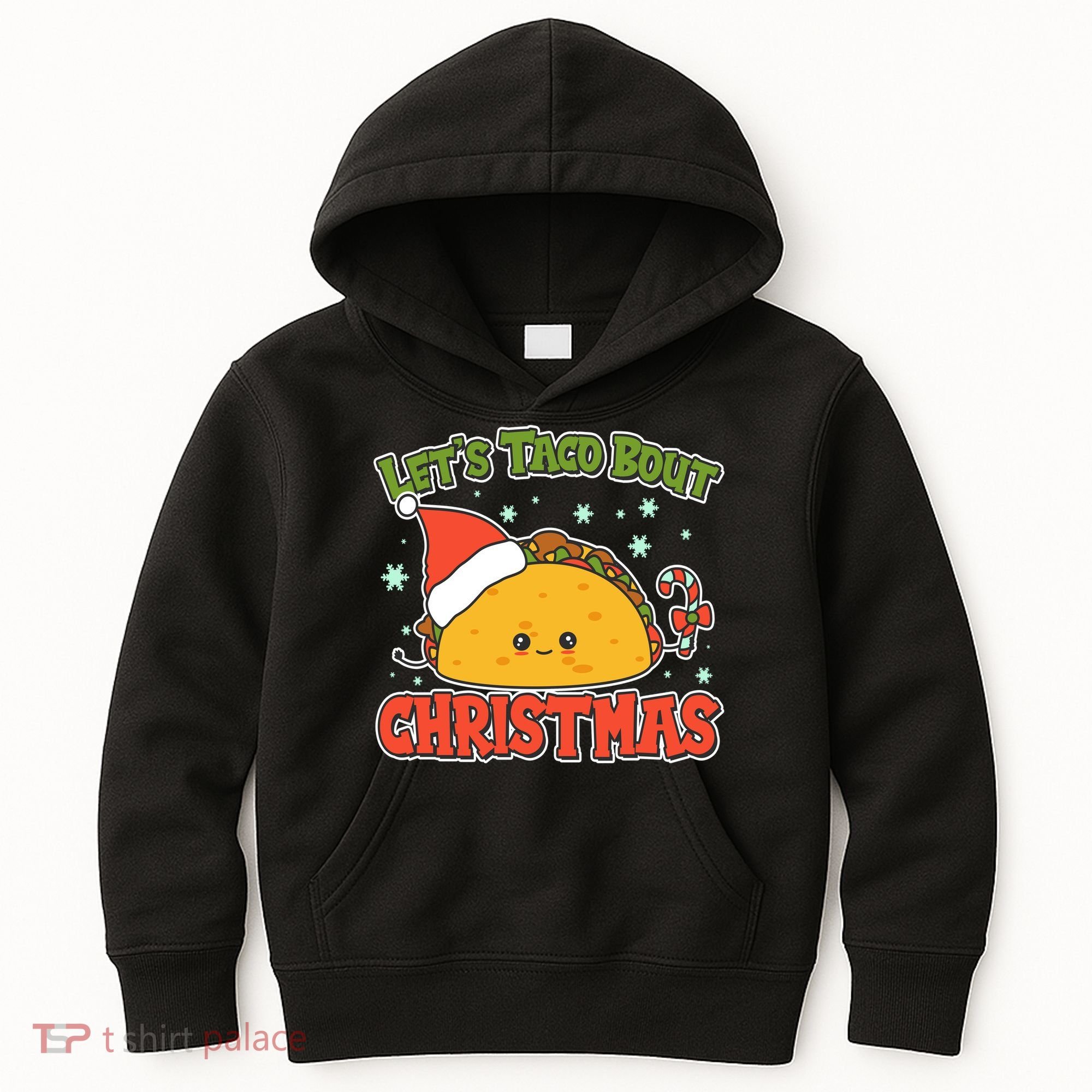 Let's Taco Bout Cute Funny Christmas Kids Hoodie