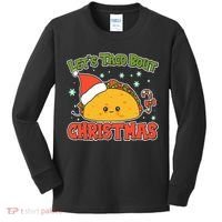 Let's Taco Bout Cute Funny Christmas Kids Long Sleeve Shirt thumb 0