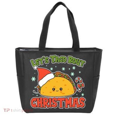 Let's Taco Bout Cute Funny Christmas Tote Bag