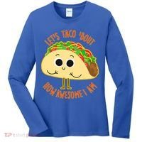 Let's Taco Bout How Awesome I Am Women's Long Sleeve Shirt thumb 0