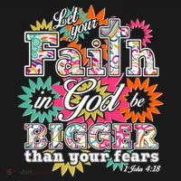 Let's Your Faith in God be Bigger Than You Fears 1 John 4:18 Women's Tank Top thumb 5