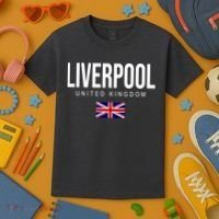 Liverpool England United Kingdom Kids T-Shirt thumb 3