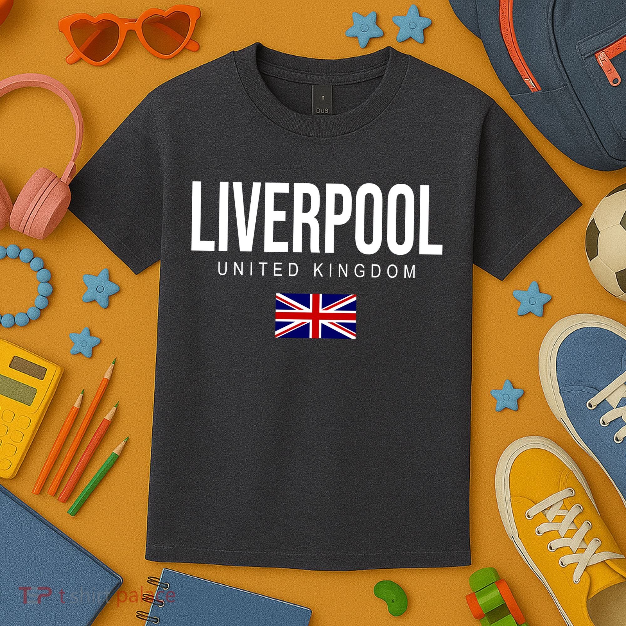 Liverpool England United Kingdom Kids T-Shirt