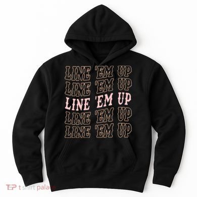 Line 'Em Up Retro Country's Slogan Hoodie