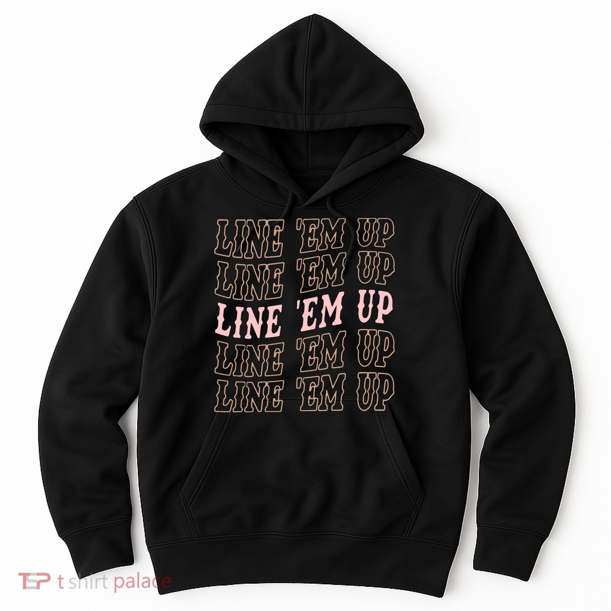 Line 'Em Up Retro Country's Slogan Hoodie
