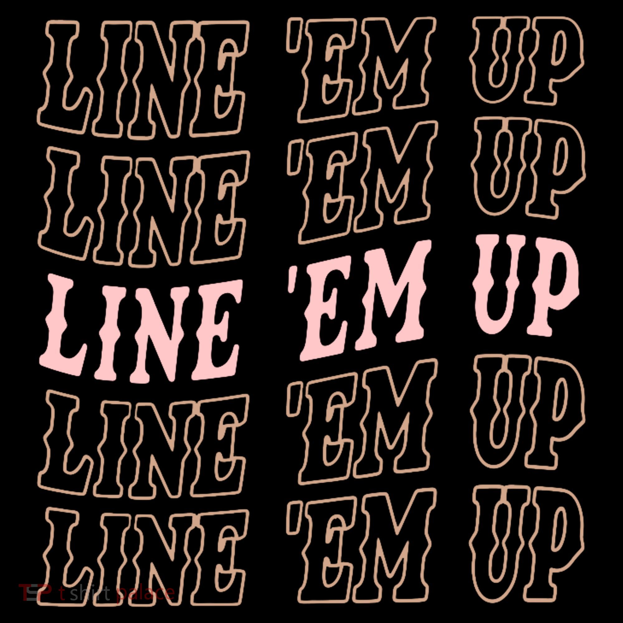 Line 'Em Up Retro Country's Slogan Sweatshirt