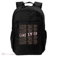 Line 'Em Up Retro Country's Slogan Backpack thumb 0