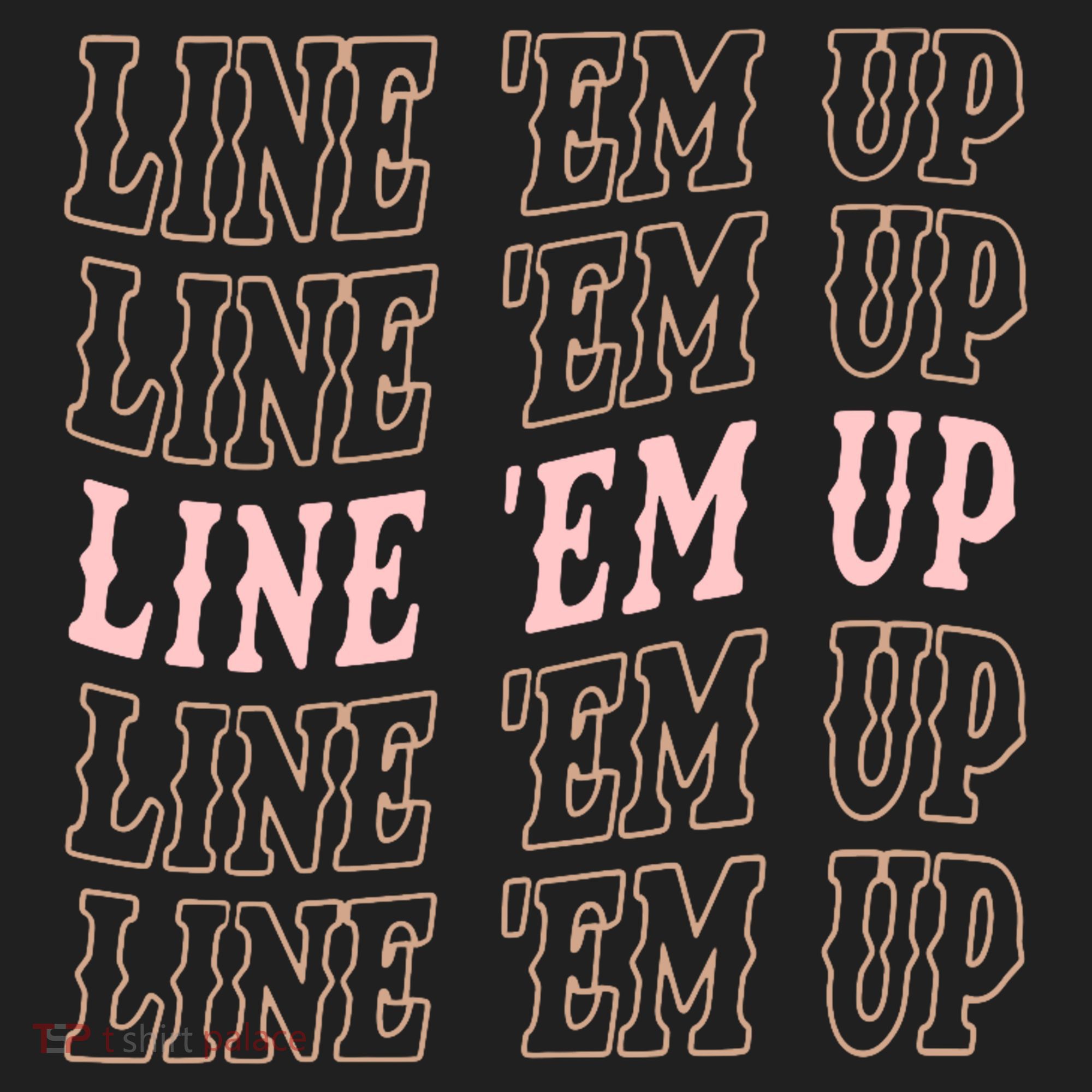 Line 'Em Up Retro Country's Slogan Beanie