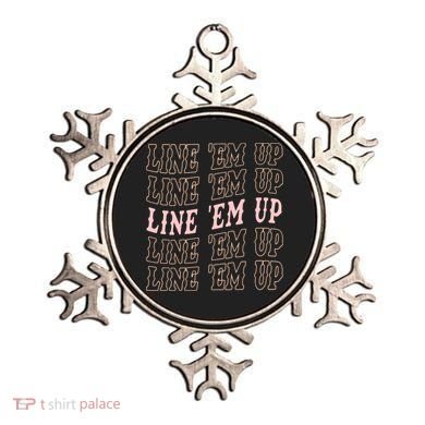 Line 'Em Up Retro Country's Slogan Ornament