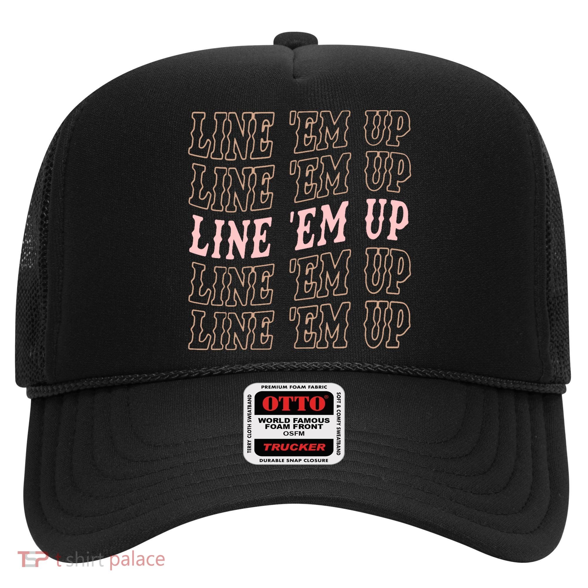 Line 'Em Up Retro Country's Slogan Hat
