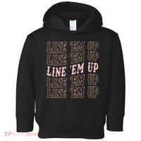 Line 'Em Up Retro Country's Slogan Toddler Hoodie thumb 0