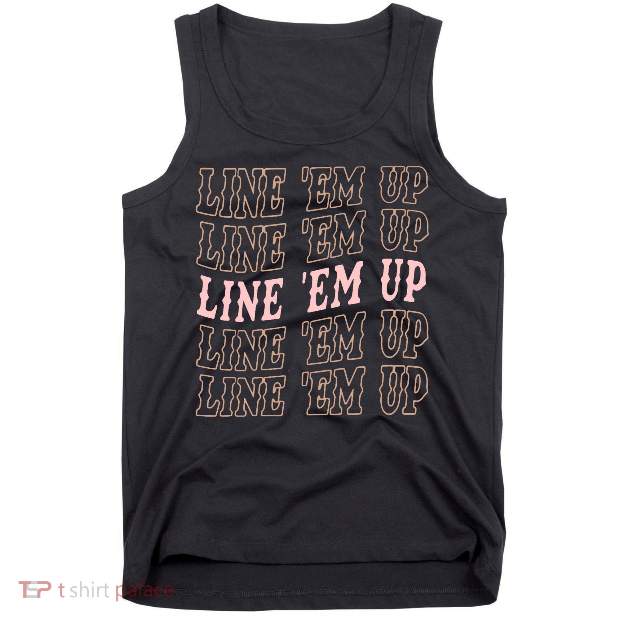 Line 'Em Up Retro Country's Slogan Tank Top