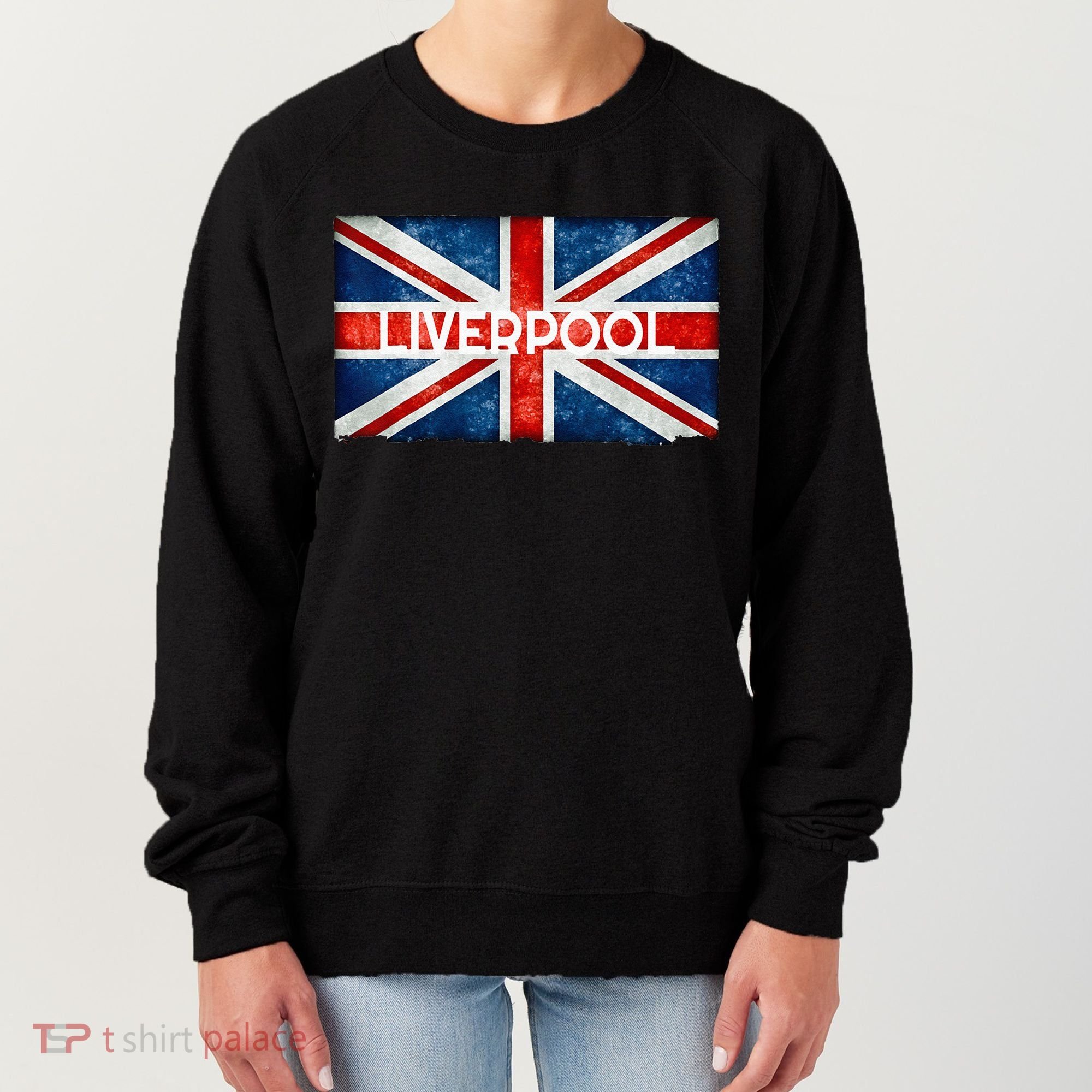 Liverpool England UK Flag . And Souvenir Women's Sweatshirt