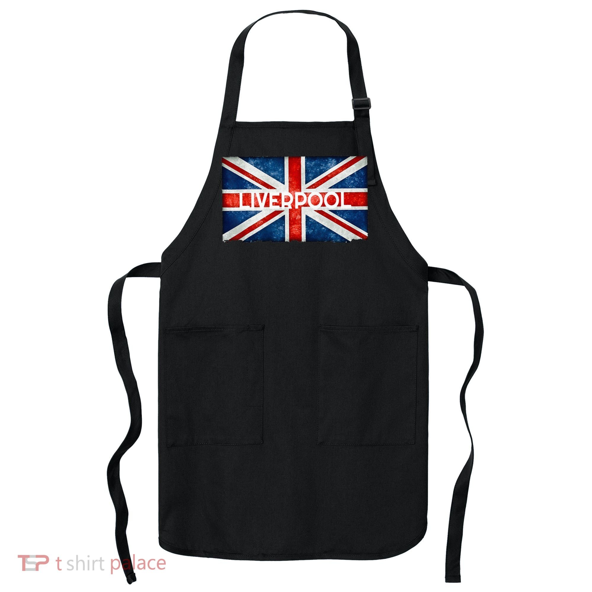 Liverpool England UK Flag . And Souvenir Apron