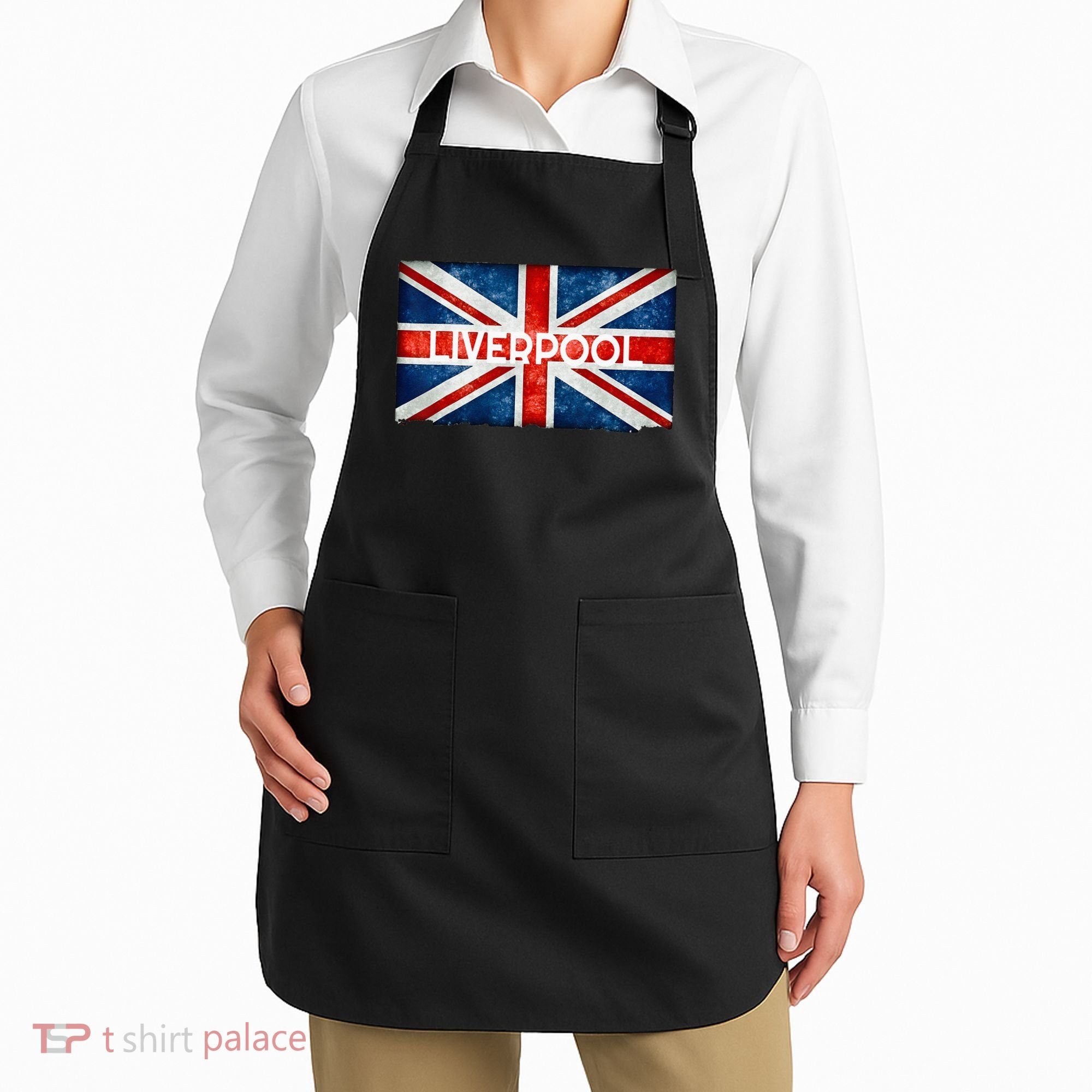 Liverpool England UK Flag . And Souvenir Apron