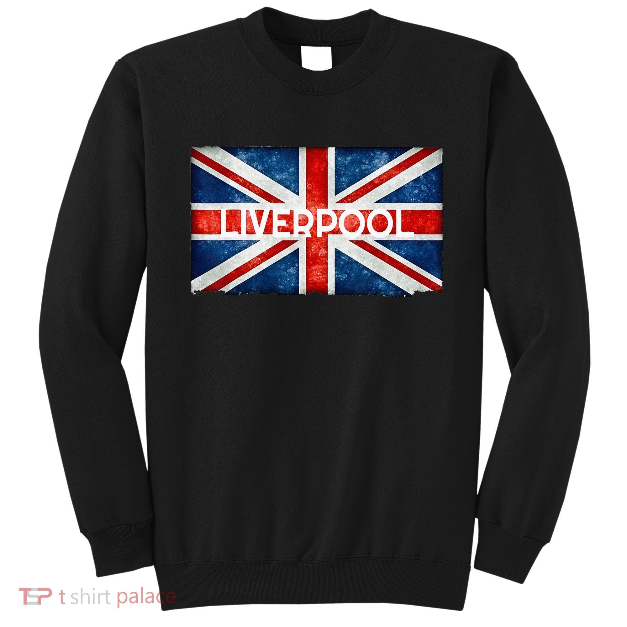 Liverpool England UK Flag . And Souvenir Sweatshirt