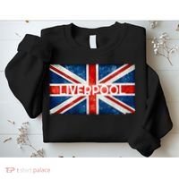 Liverpool England UK Flag . And Souvenir Sweatshirt thumb 2