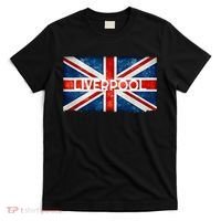 Liverpool England UK Flag . And Souvenir T-Shirt thumb 0
