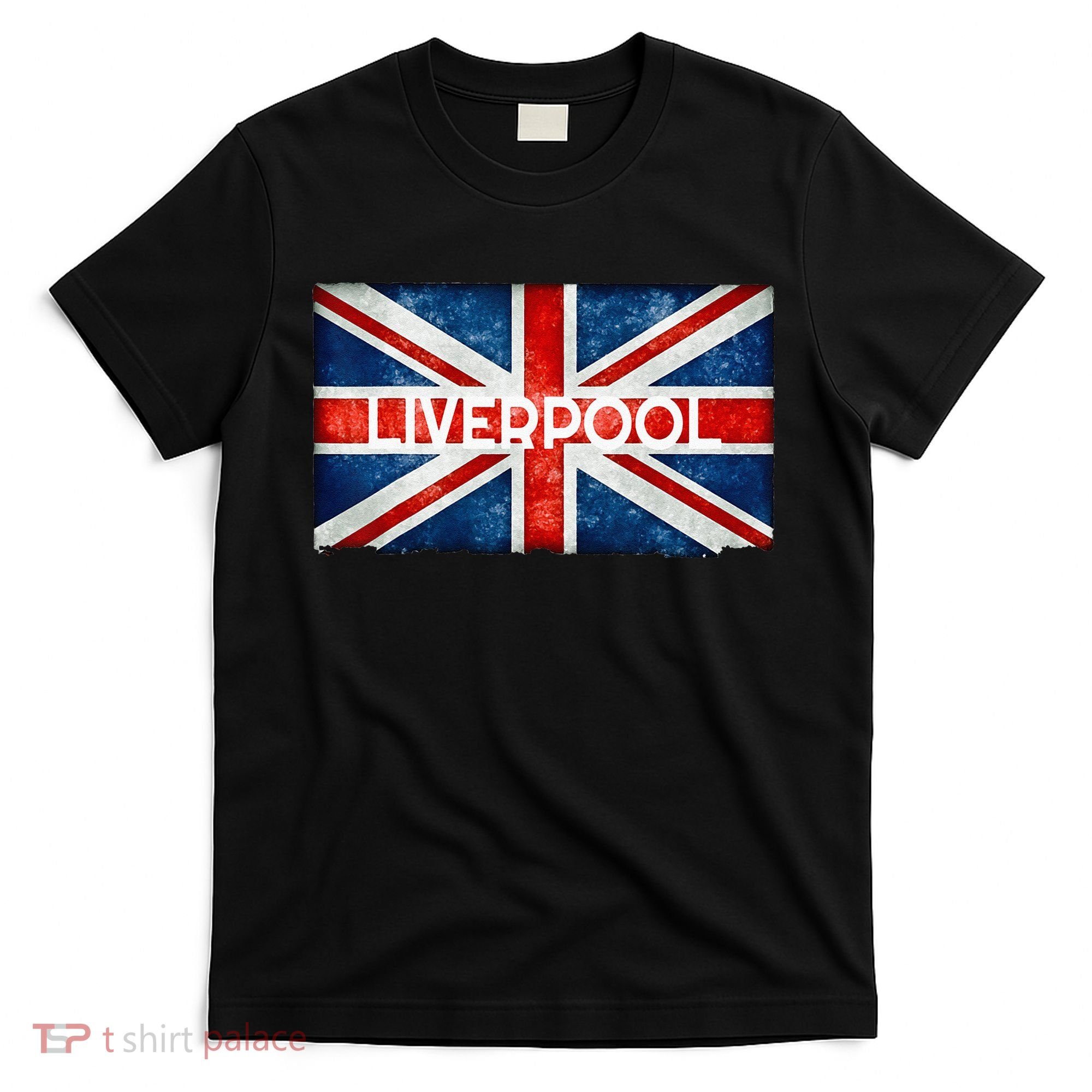 Liverpool England UK Flag . And Souvenir T-Shirt
