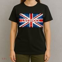 Liverpool England UK Flag . And Souvenir T-Shirt thumb 4