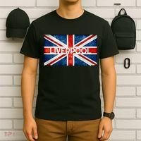 Liverpool England UK Flag . And Souvenir T-Shirt thumb 6
