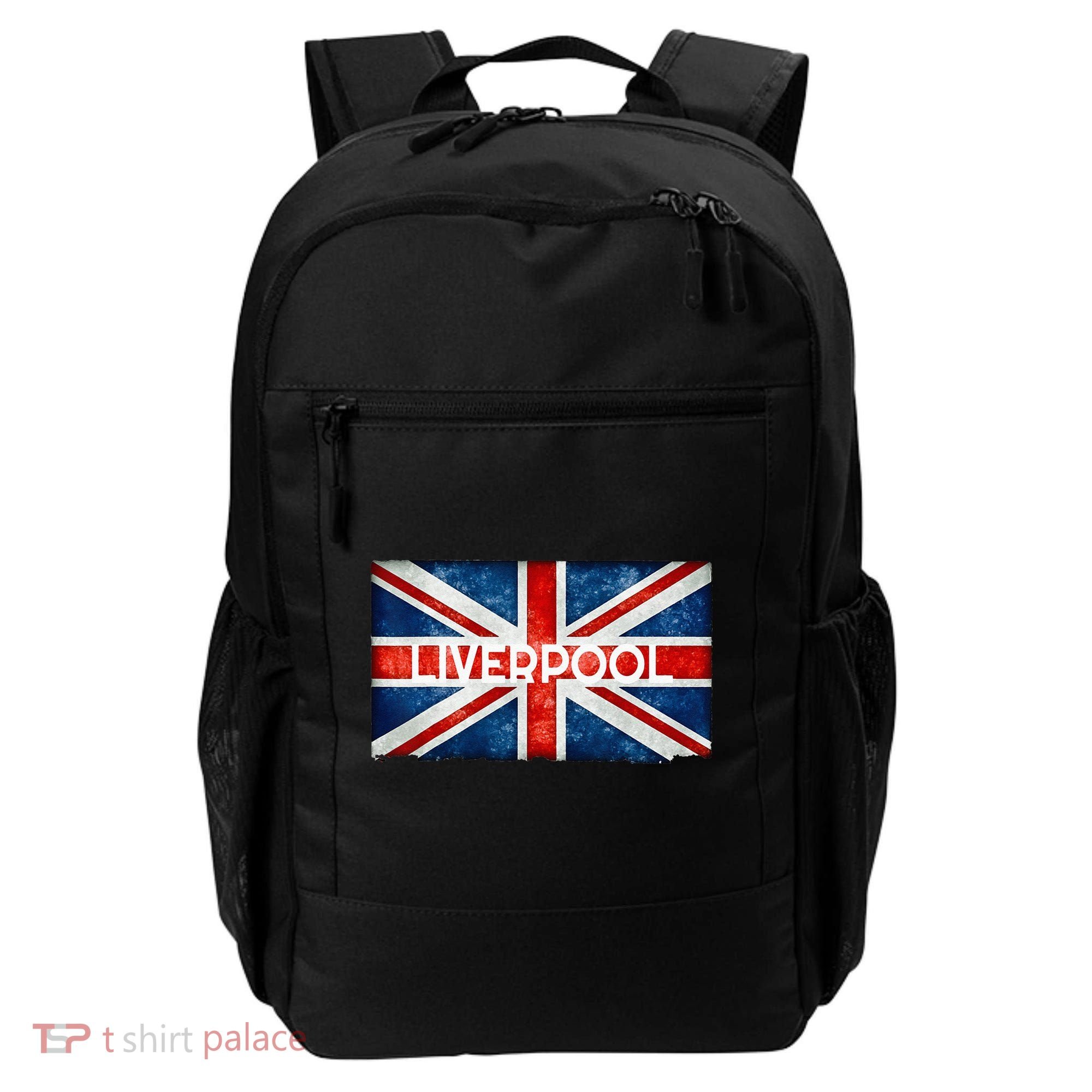 Liverpool England UK Flag . And Souvenir Backpack