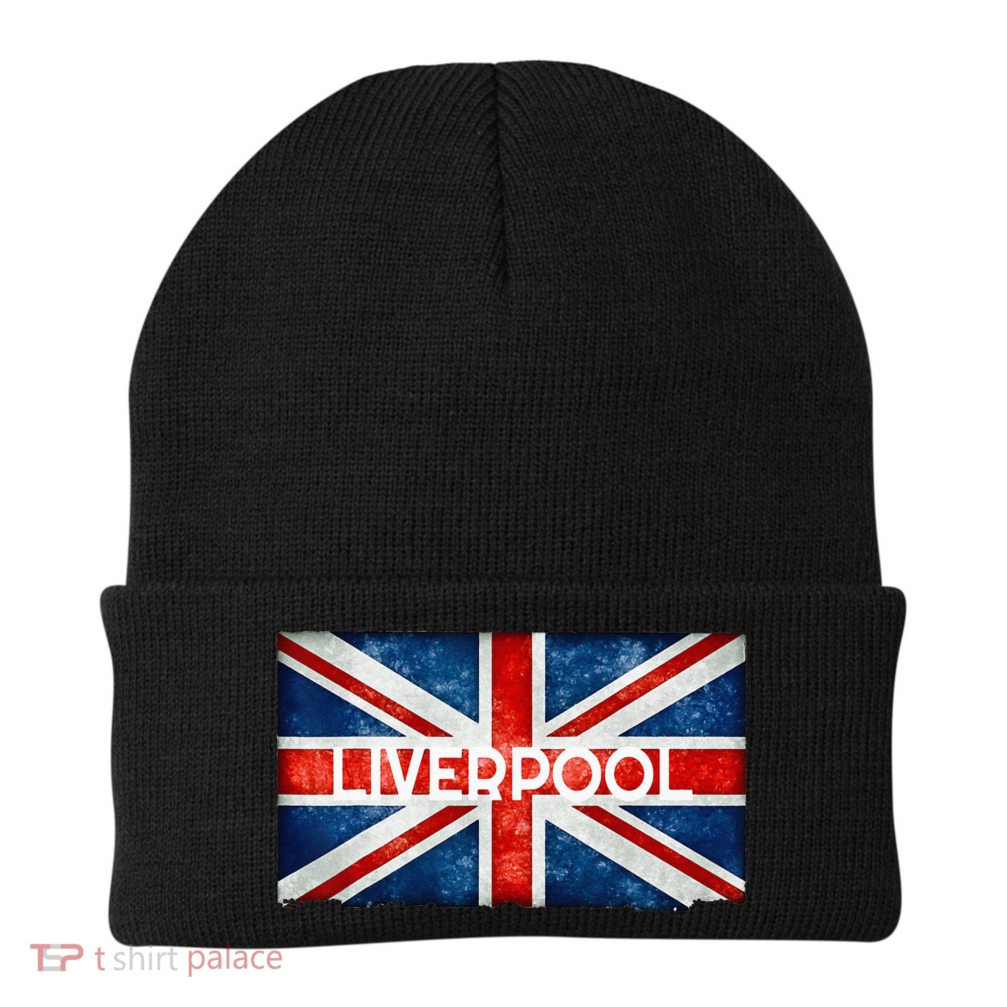 Liverpool England UK Flag . And Souvenir Beanie