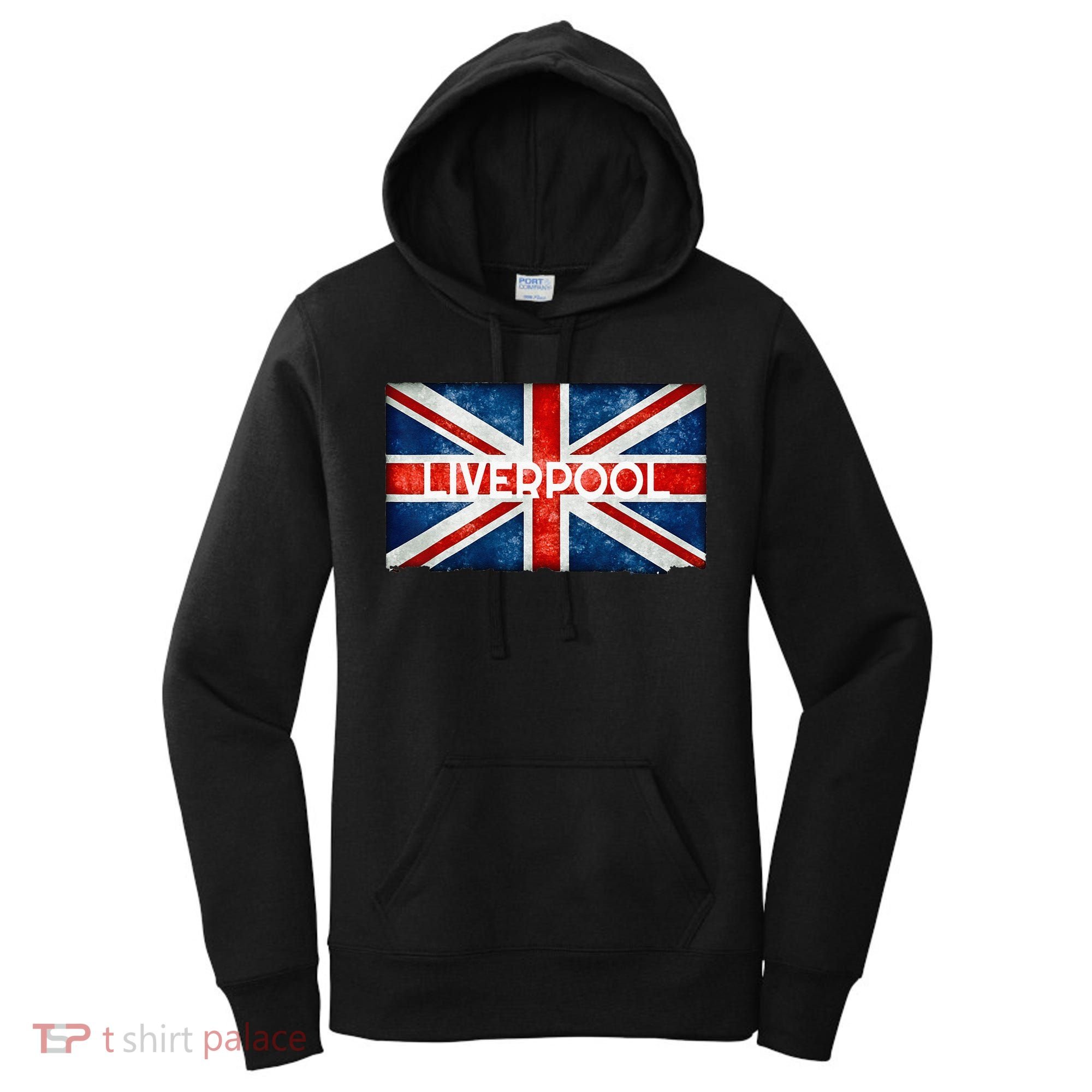Liverpool England UK Flag . And Souvenir Women's Hoodie