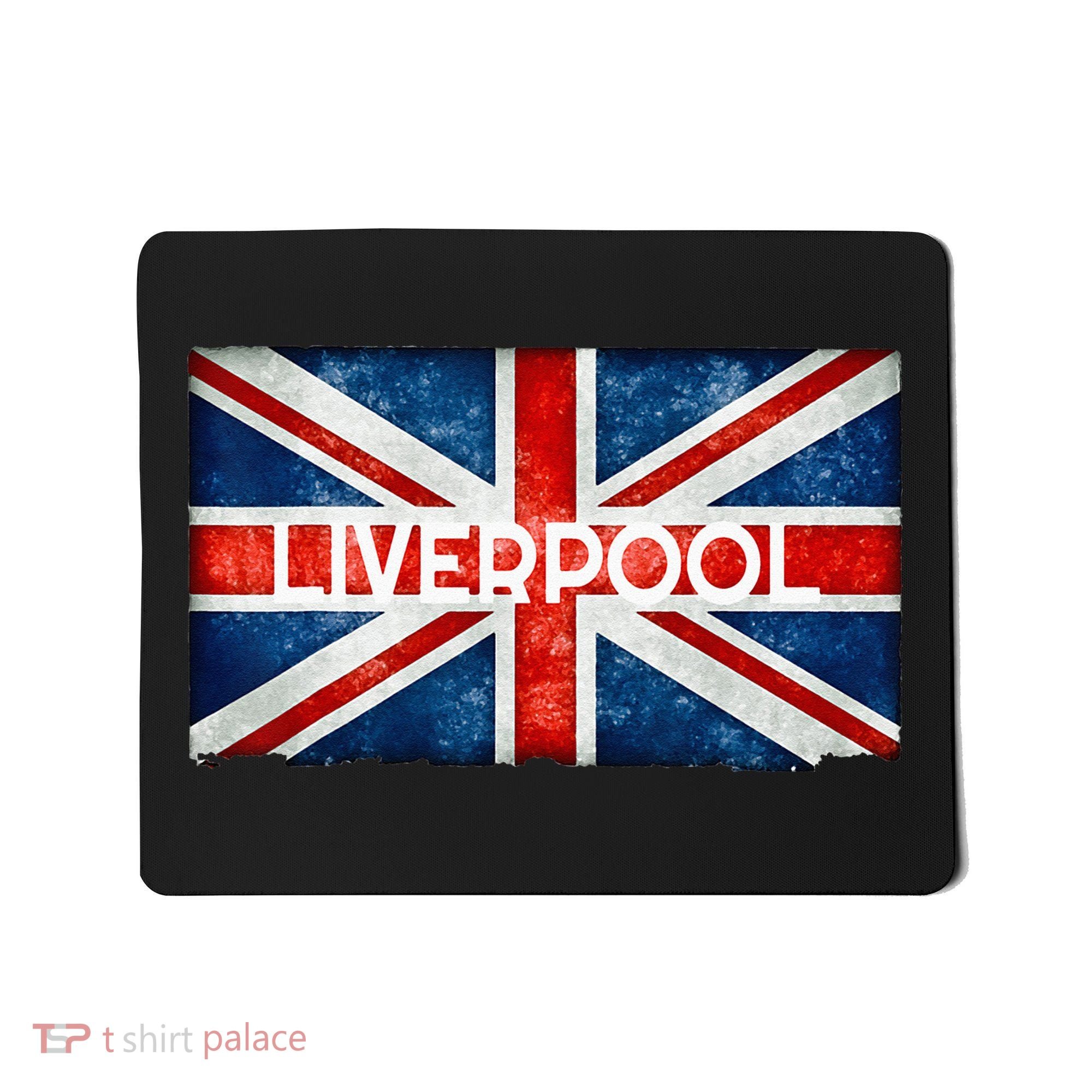 Liverpool England UK Flag . And Souvenir Mousepad
