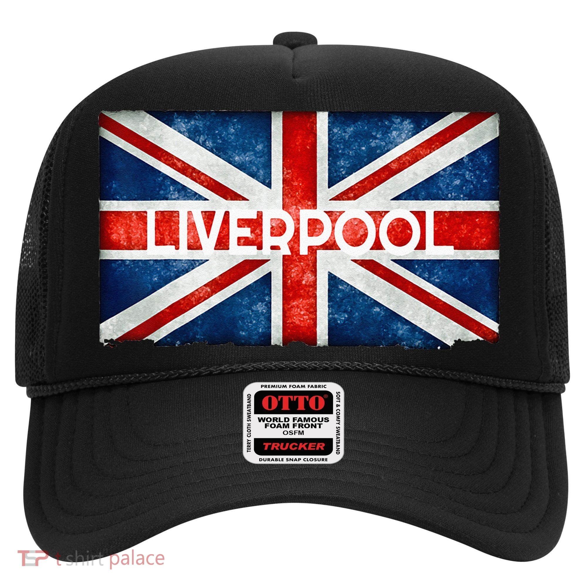 Liverpool England UK Flag . And Souvenir Hat