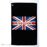 Liverpool England UK Flag . And Souvenir Golf Towel thumb 0