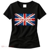 Liverpool England UK Flag . And Souvenir Women's T-Shirt thumb 0