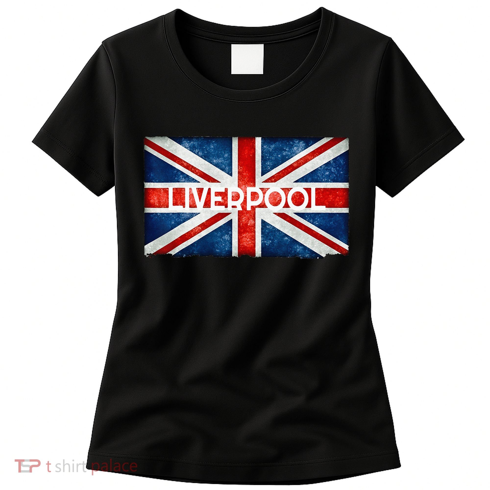 Liverpool England UK Flag . And Souvenir Women's T-Shirt
