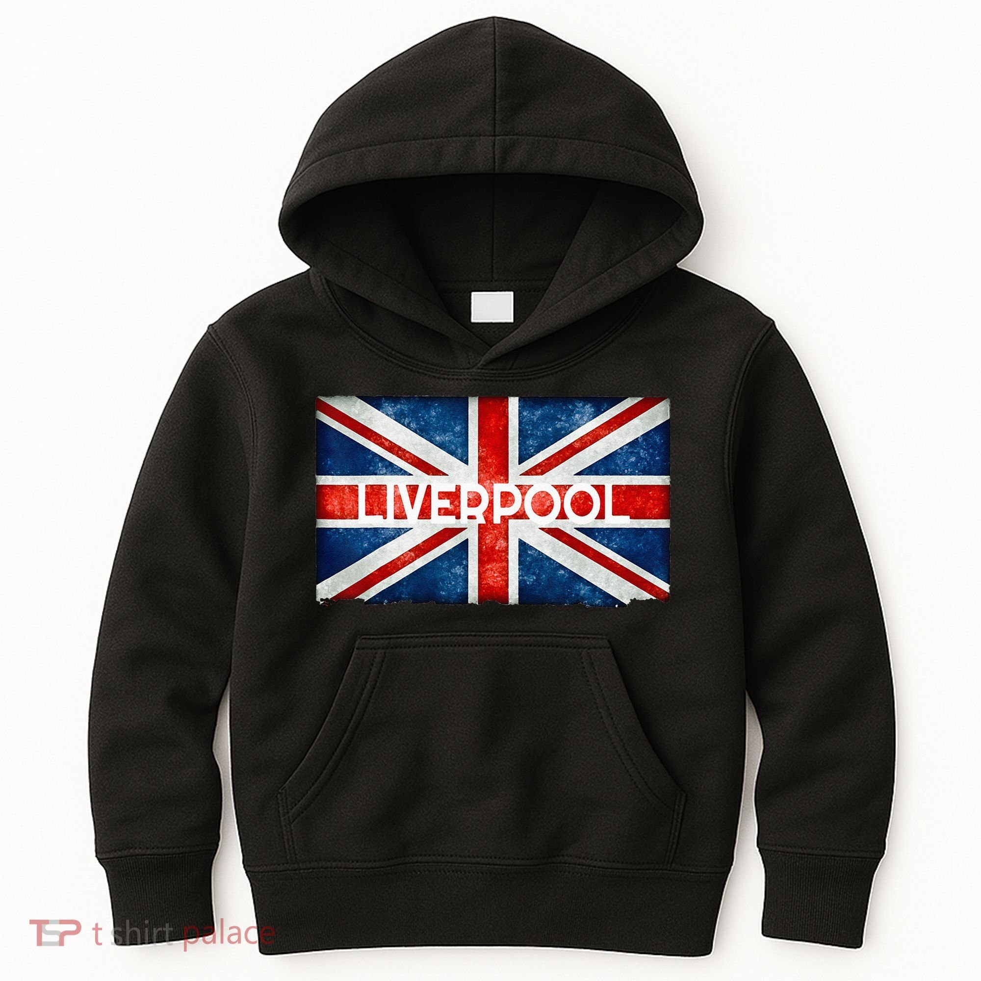 Liverpool England UK Flag . And Souvenir Kids Hoodie